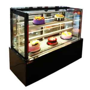 Ángulo recto vitrina refrigerador para pasteles