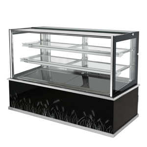 Ángulo recto vitrina refrigerador para pasteles