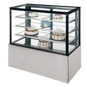 Ángulo recto vitrina refrigerador para pasteles