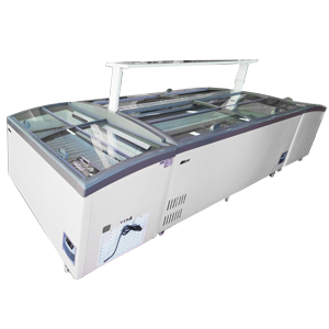congelador tapa de cristal